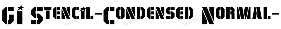 GI Stencil-Condensed Normal字体转换